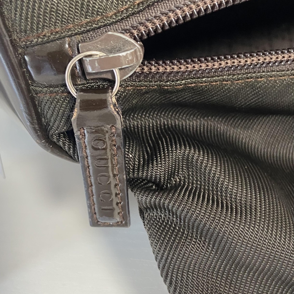 Gucci Nylon Bamboo Handle Bag - Picture 14 of 16